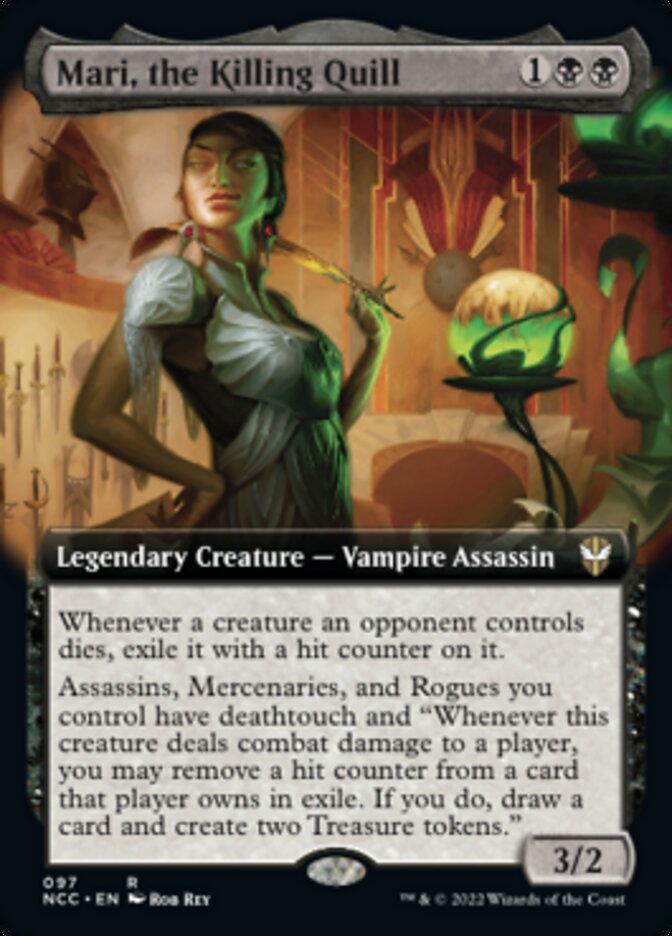 Mari, the Killing Quill (Extended Art) [Streets of New Capenna Commander] | Jomio and Rueliete's Cards and Comics