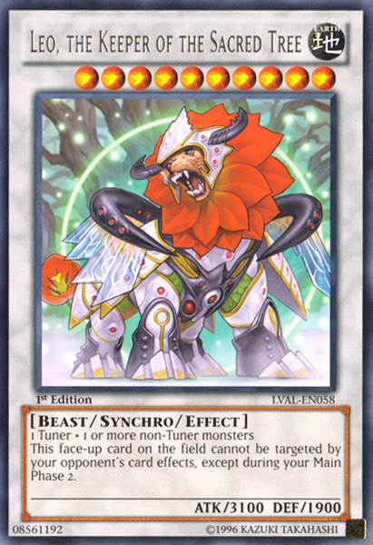 Leo, the Keeper of the Sacred Tree [LVAL-EN058] Rare | Jomio and Rueliete's Cards and Comics