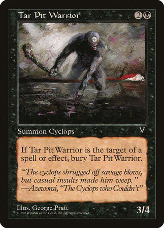 Tar Pit Warrior [Visions] | Jomio and Rueliete's Cards and Comics