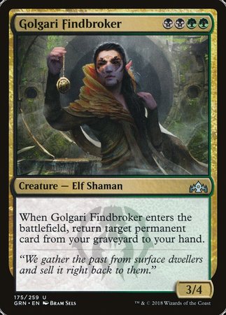 Golgari Findbroker [Guilds of Ravnica] | Jomio and Rueliete's Cards and Comics