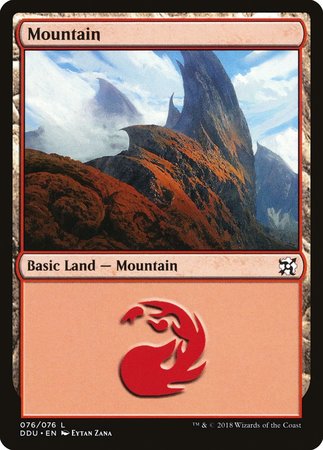 Mountain (76) [Duel Decks: Elves vs. Inventors] | Jomio and Rueliete's Cards and Comics