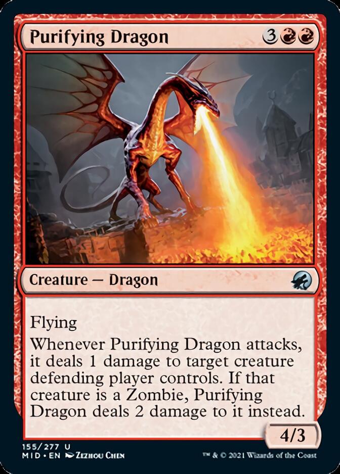 Purifying Dragon [Innistrad: Midnight Hunt] | Jomio and Rueliete's Cards and Comics