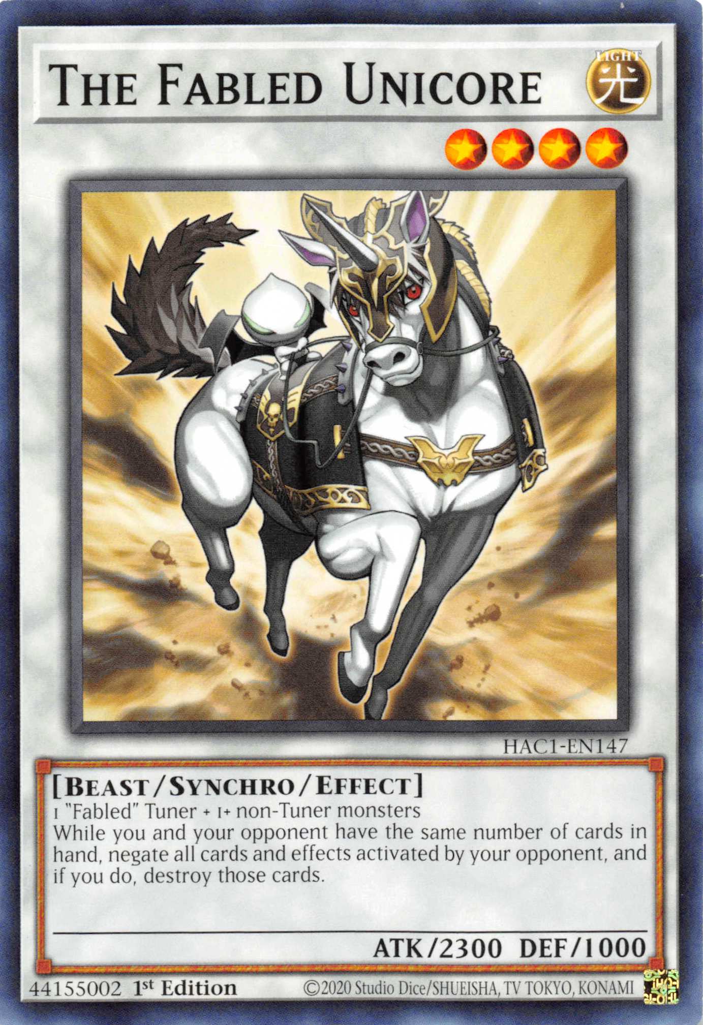 The Fabled Unicore [HAC1-EN147] Common | Jomio and Rueliete's Cards and Comics