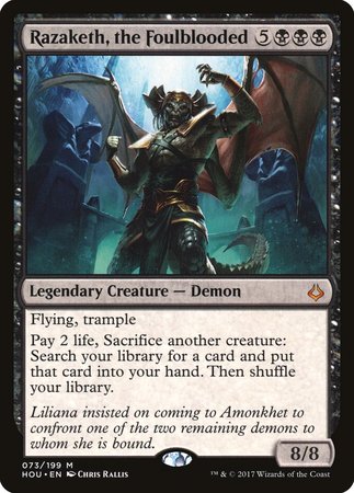 Razaketh, the Foulblooded [Hour of Devastation] | Jomio and Rueliete's Cards and Comics