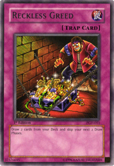 Reckless Greed [PGD-051] Rare | Jomio and Rueliete's Cards and Comics