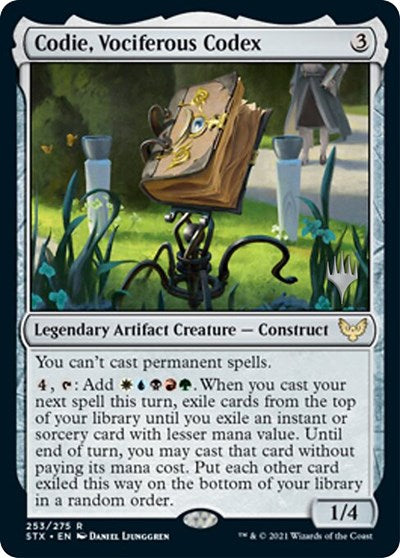 Codie, Vociferous Codex (Promo Pack) [Strixhaven: School of Mages Promos] | Jomio and Rueliete's Cards and Comics