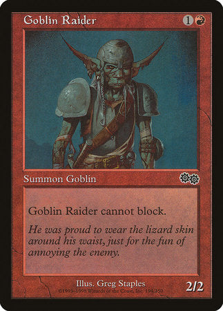 Goblin Raider [Urza's Saga] | Jomio and Rueliete's Cards and Comics