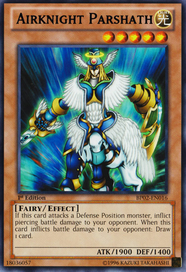 Airknight Parshath [BP02-EN016] Rare | Jomio and Rueliete's Cards and Comics