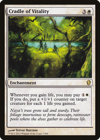 Cradle of Vitality [Commander 2013] | Jomio and Rueliete's Cards and Comics