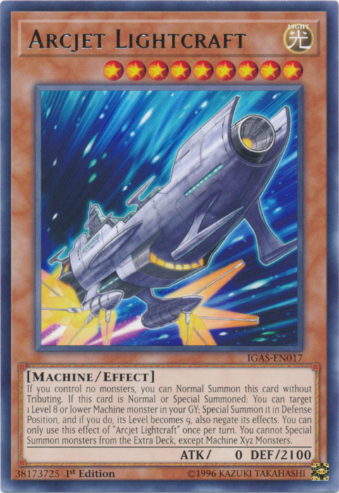 Arcjet Lightcraft [IGAS-EN017] Rare | Jomio and Rueliete's Cards and Comics