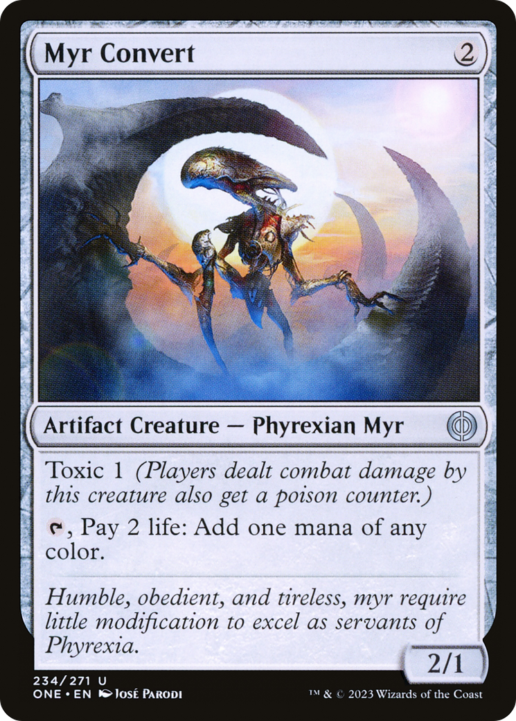 Myr Convert [Phyrexia: All Will Be One] | Jomio and Rueliete's Cards and Comics