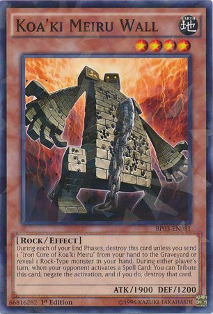 Koa'ki Meiru Wall (Shatterfoil) [BP03-EN081] Rare | Jomio and Rueliete's Cards and Comics