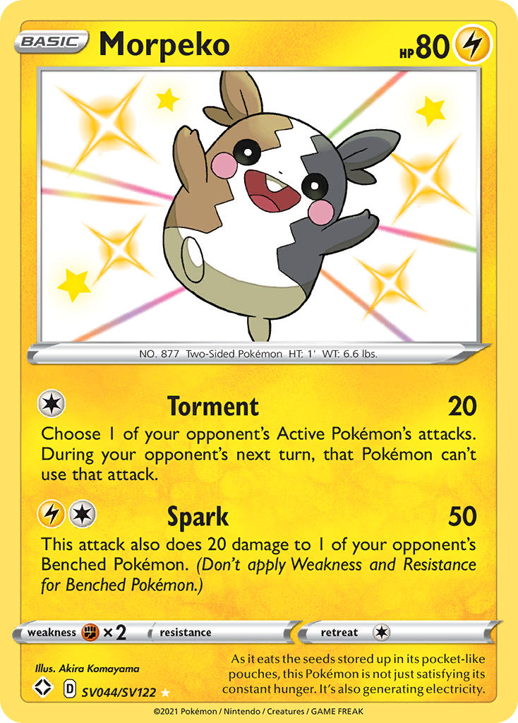 Morpeko (SV044/SV122) [Sword & Shield: Shining Fates] | Jomio and Rueliete's Cards and Comics