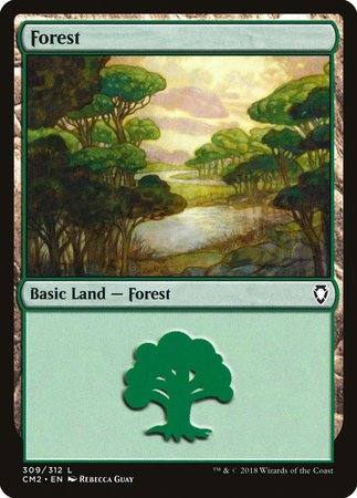 Forest (309) [Commander Anthology Volume II] | Jomio and Rueliete's Cards and Comics