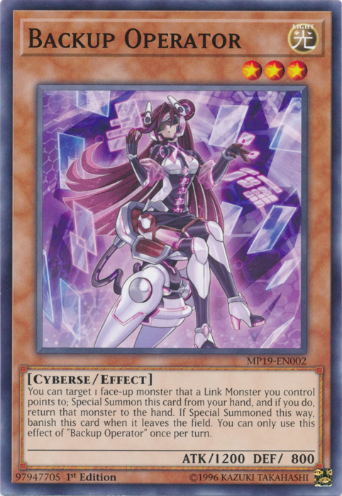 Backup Operator [MP19-EN002] Common | Jomio and Rueliete's Cards and Comics
