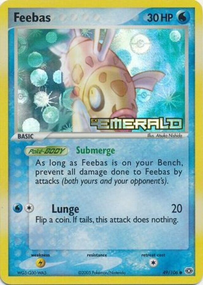 Feebas (49/106) (Stamped) [EX: Emerald] | Jomio and Rueliete's Cards and Comics