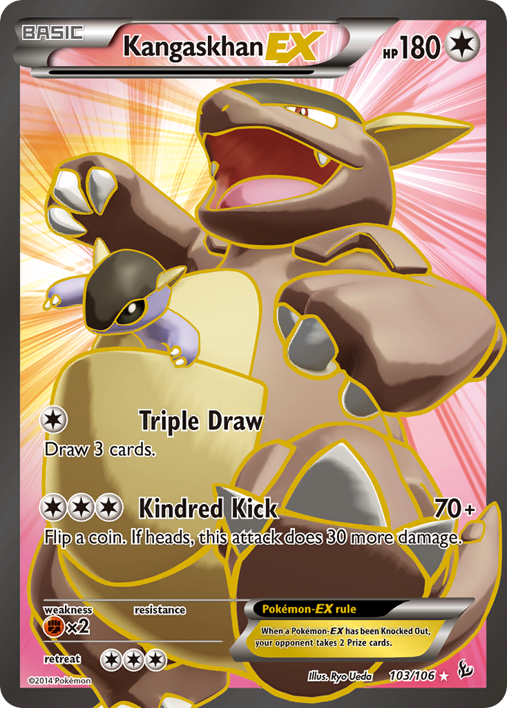 Kangaskhan EX (103/106) [XY: Flashfire] | Jomio and Rueliete's Cards and Comics