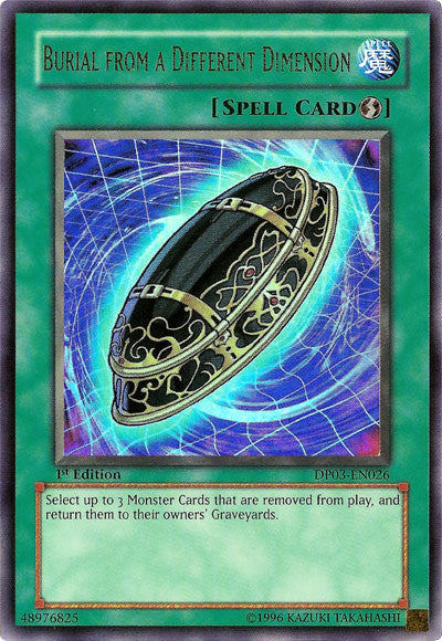 Burial from a Different Dimension [DP03-EN026] Ultra Rare | Jomio and Rueliete's Cards and Comics