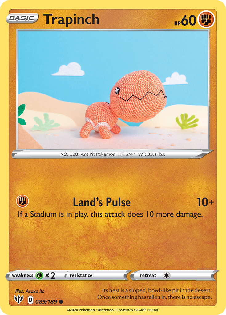 Trapinch (089/189) [Sword & Shield: Darkness Ablaze] | Jomio and Rueliete's Cards and Comics