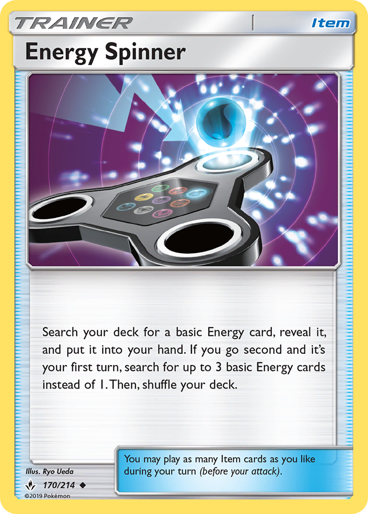 Energy Spinner (170/214) [Sun & Moon: Unbroken Bonds] | Jomio and Rueliete's Cards and Comics