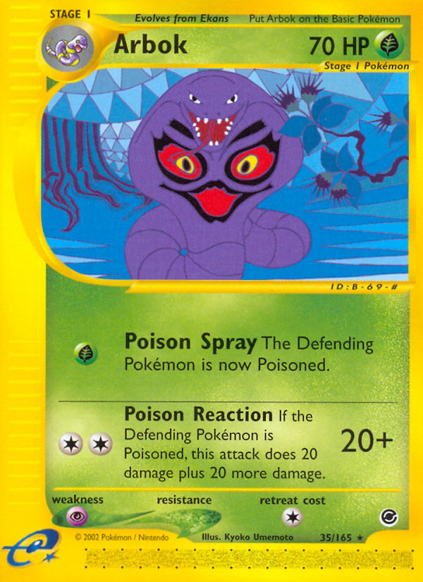 Arbok (35/165) [Expedition: Base Set] | Jomio and Rueliete's Cards and Comics