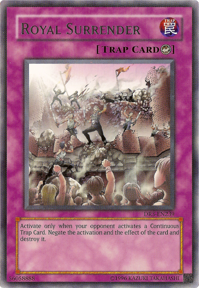 Royal Surrender [DR3-EN239] Rare | Jomio and Rueliete's Cards and Comics
