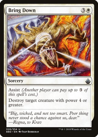 Bring Down [Battlebond] | Jomio and Rueliete's Cards and Comics