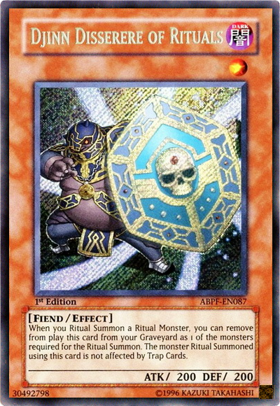 Djinn Disserere of Rituals [ABPF-EN087] Secret Rare | Jomio and Rueliete's Cards and Comics