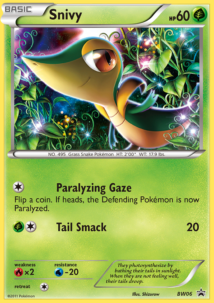 Snivy (BW06) [Black & White: Black Star Promos] | Jomio and Rueliete's Cards and Comics