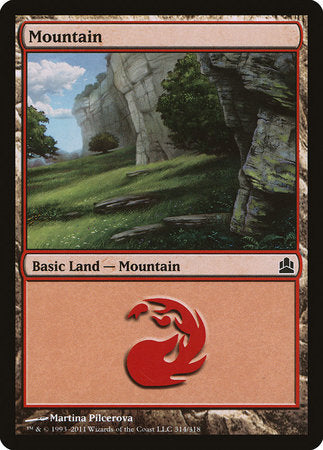 Mountain (314) [Commander 2011] | Jomio and Rueliete's Cards and Comics