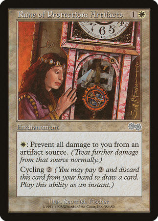 Rune of Protection: Artifacts [Urza's Saga] | Jomio and Rueliete's Cards and Comics