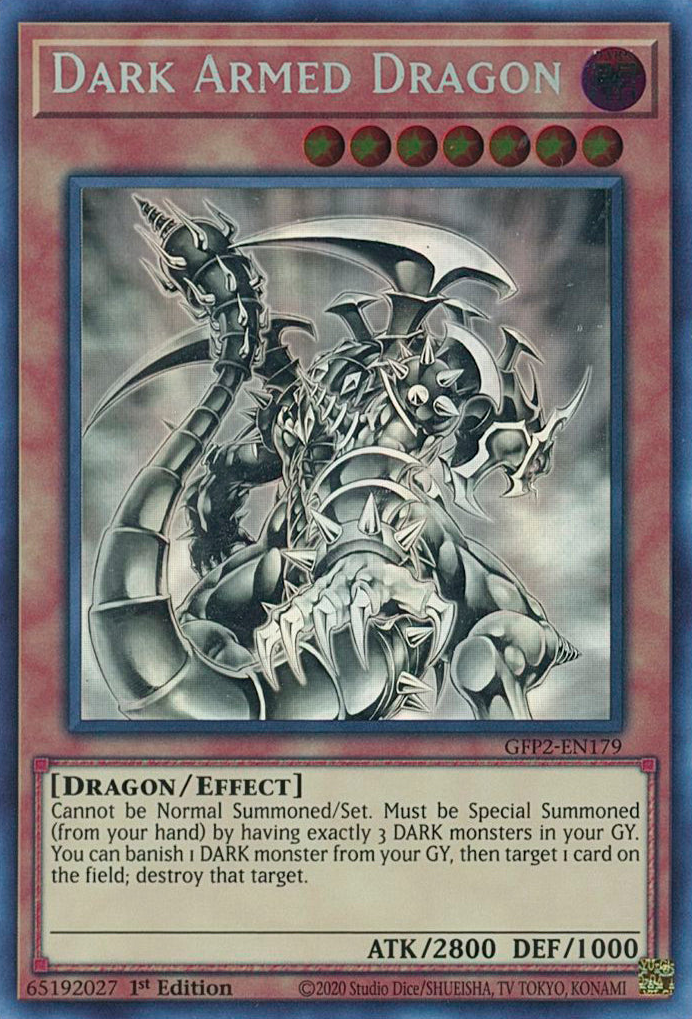 Dark Armed Dragon [GFP2-EN179] Ghost Rare | Jomio and Rueliete's Cards and Comics
