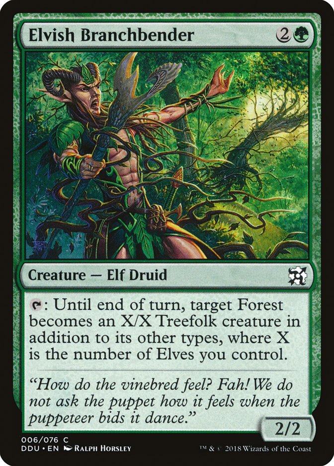 Elvish Branchbender [Duel Decks: Elves vs. Inventors] | Jomio and Rueliete's Cards and Comics
