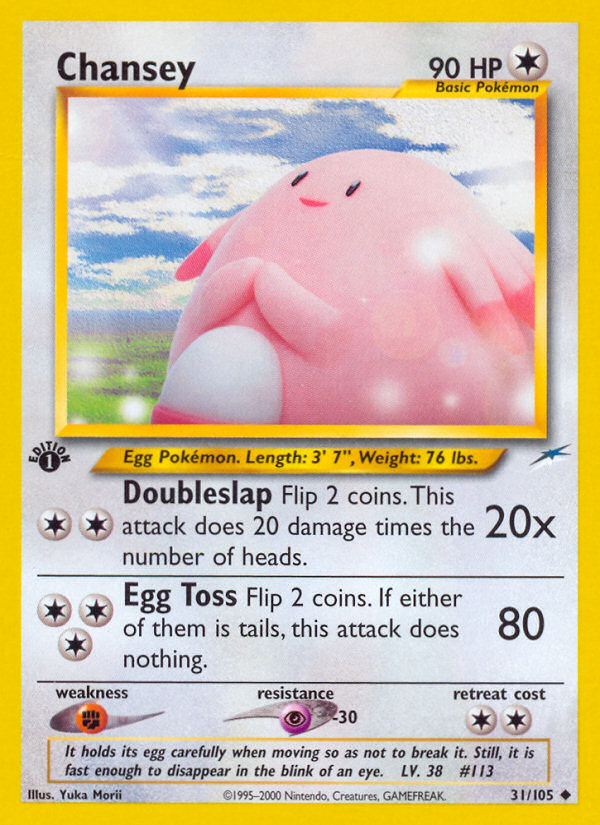 Chansey (31/105) [Neo Destiny 1st Edition] | Jomio and Rueliete's Cards and Comics