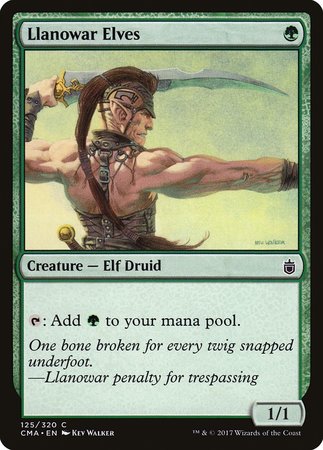 Llanowar Elves [Commander Anthology] | Jomio and Rueliete's Cards and Comics