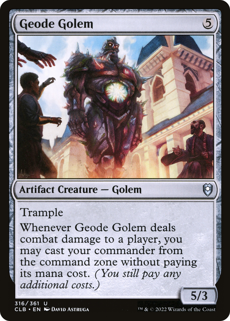 Geode Golem [Commander Legends: Battle for Baldur's Gate] | Jomio and Rueliete's Cards and Comics