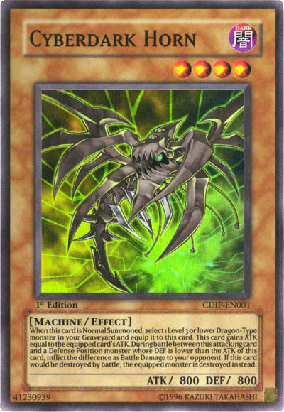 Cyberdark Horn [CDIP-EN001] Super Rare | Jomio and Rueliete's Cards and Comics