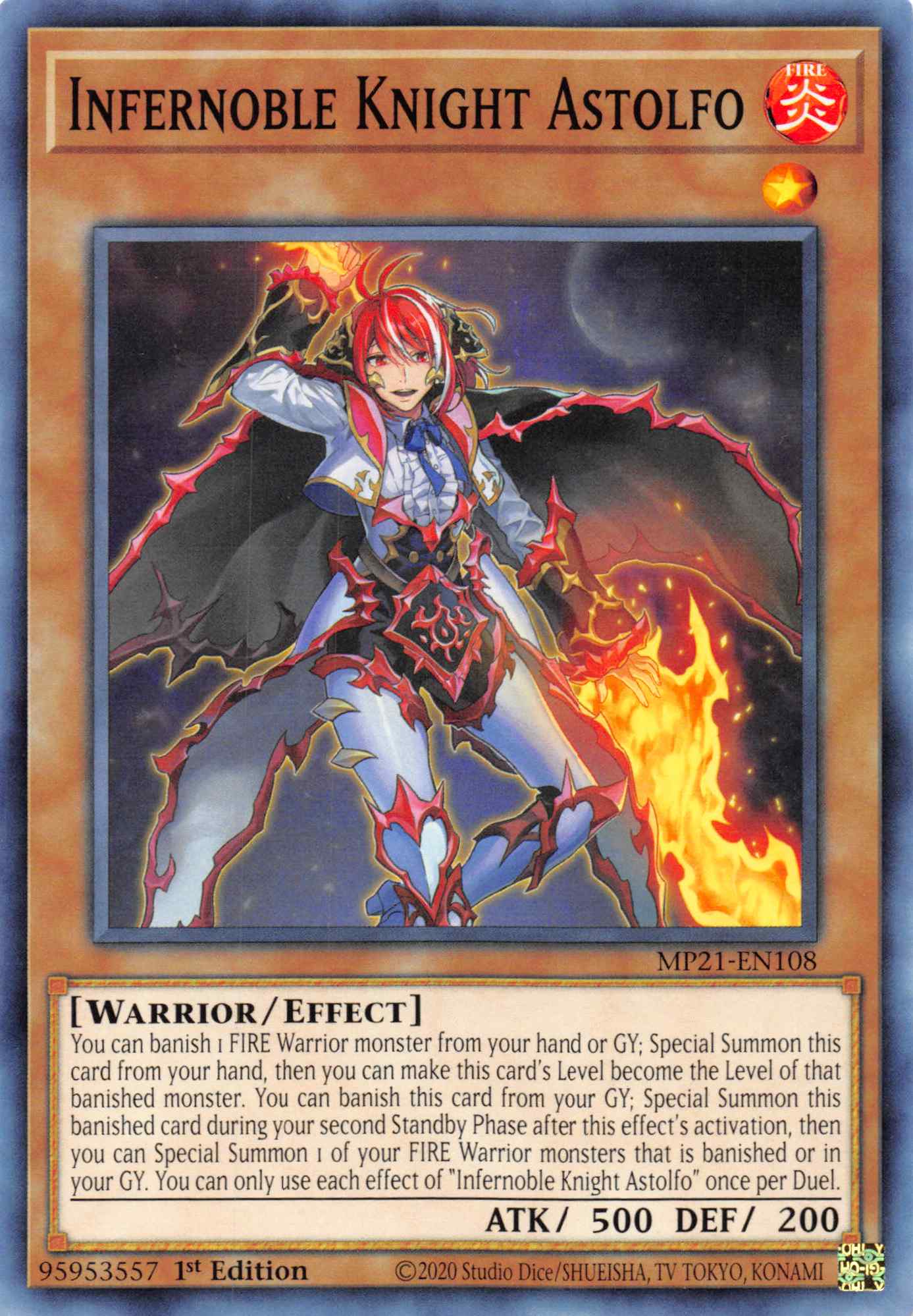 Infernoble Knight Astolfo [MP21-EN108] Common | Jomio and Rueliete's Cards and Comics