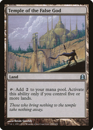 Temple of the False God [Commander 2011] | Jomio and Rueliete's Cards and Comics