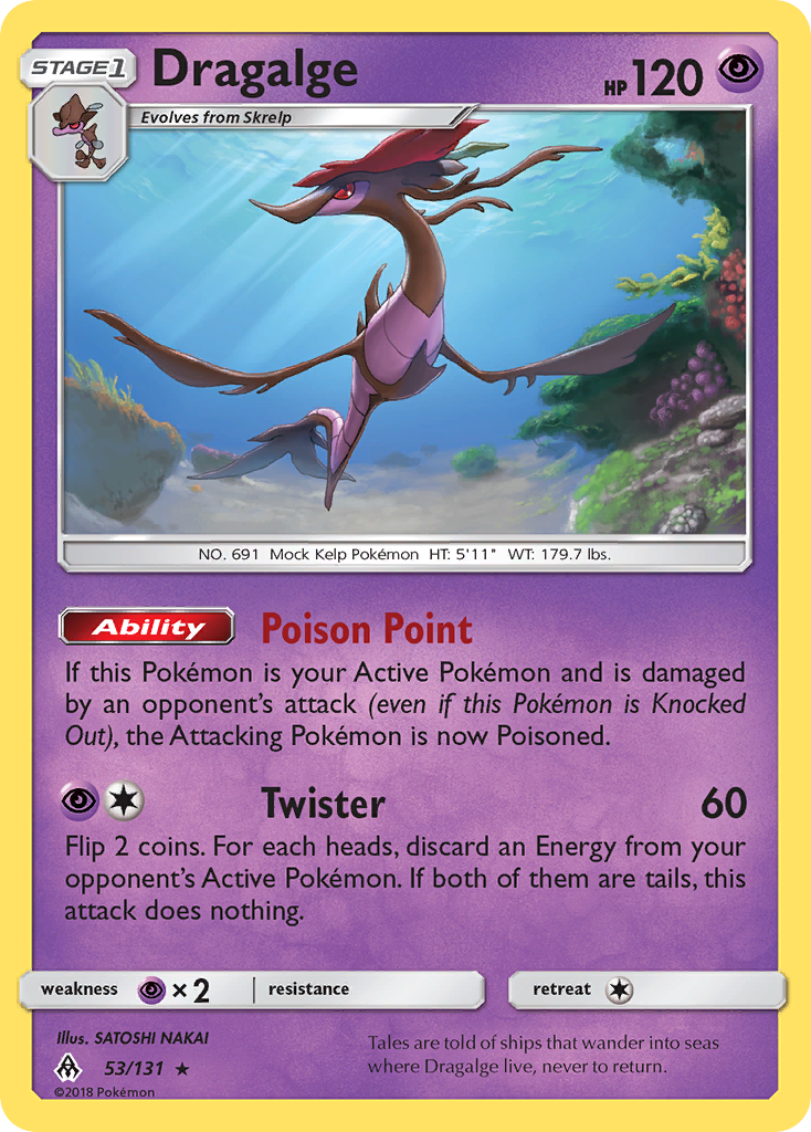 Dragalge (53/131) [Sun & Moon: Forbidden Light] | Jomio and Rueliete's Cards and Comics