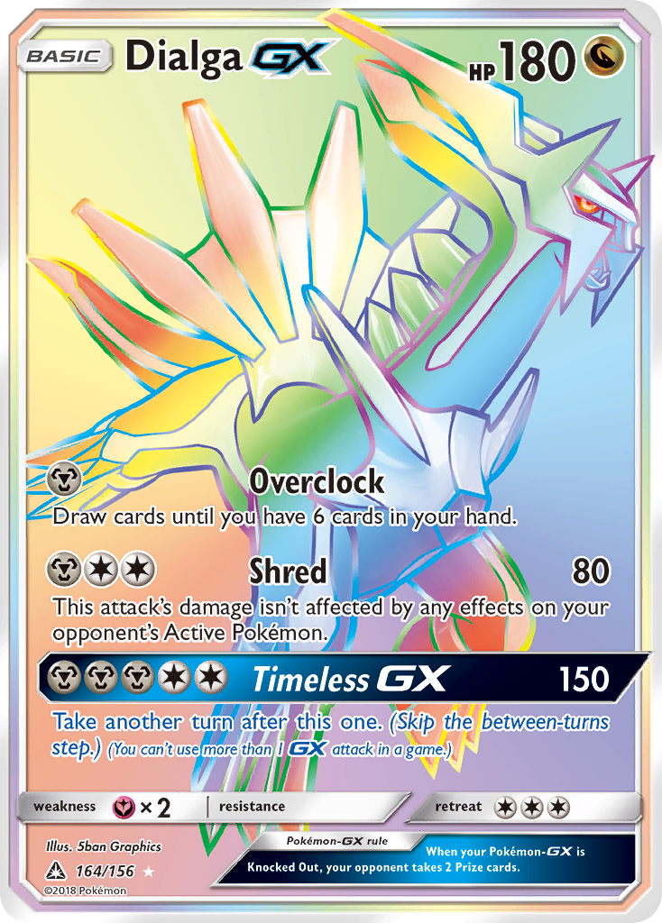 Dialga GX (164/156) [Sun & Moon: Ultra Prism] | Jomio and Rueliete's Cards and Comics