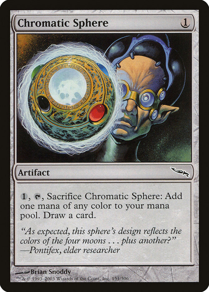 Chromatic Sphere [Mirrodin] | Jomio and Rueliete's Cards and Comics