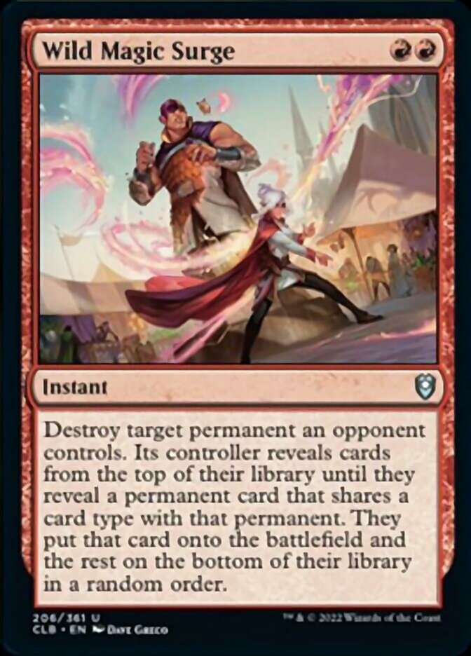 Wild Magic Surge [Commander Legends: Battle for Baldur's Gate] | Jomio and Rueliete's Cards and Comics