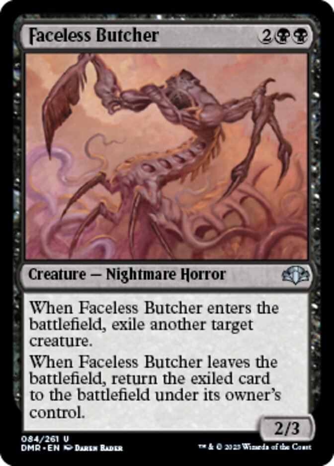 Faceless Butcher [Dominaria Remastered] | Jomio and Rueliete's Cards and Comics