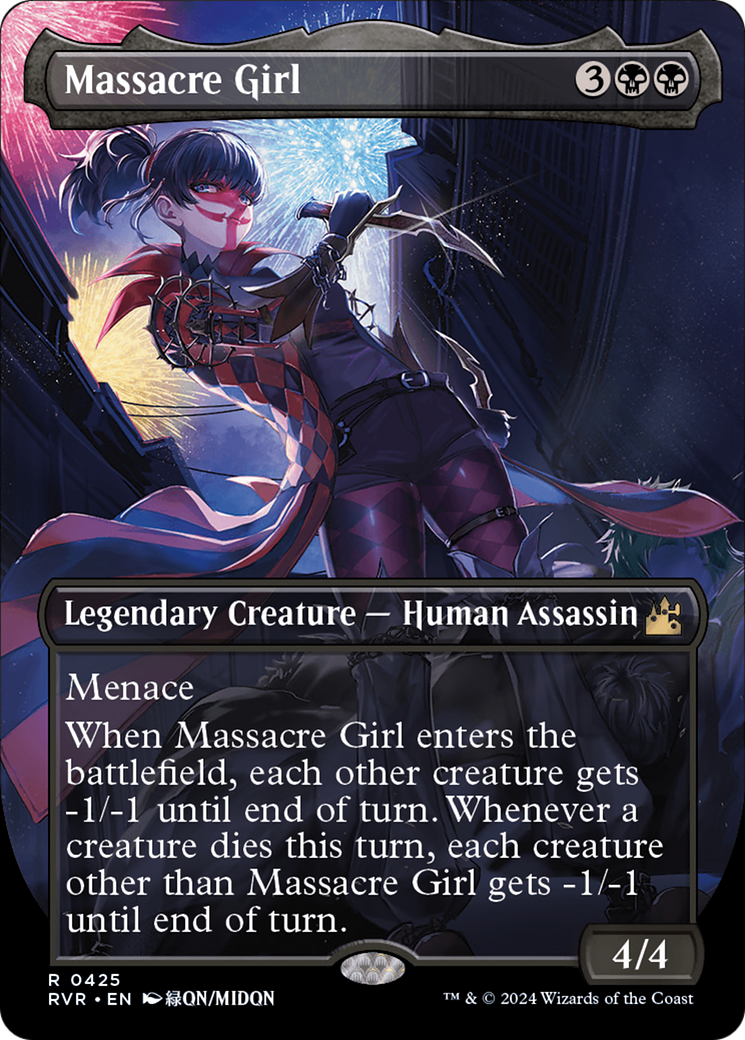 Massacre Girl (Anime Borderless) [Ravnica Remastered] | Jomio and Rueliete's Cards and Comics