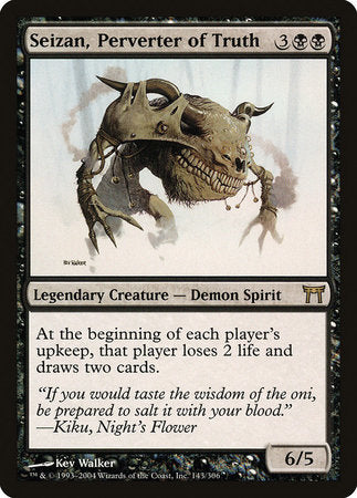 Seizan, Perverter of Truth [Champions of Kamigawa] | Jomio and Rueliete's Cards and Comics