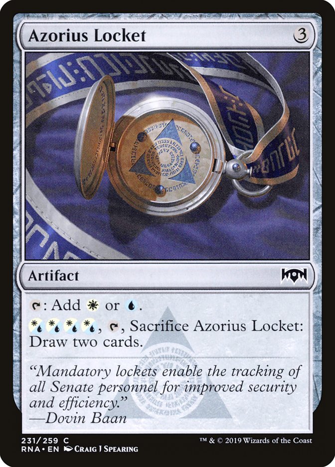 Azorius Locket [Ravnica Allegiance] | Jomio and Rueliete's Cards and Comics