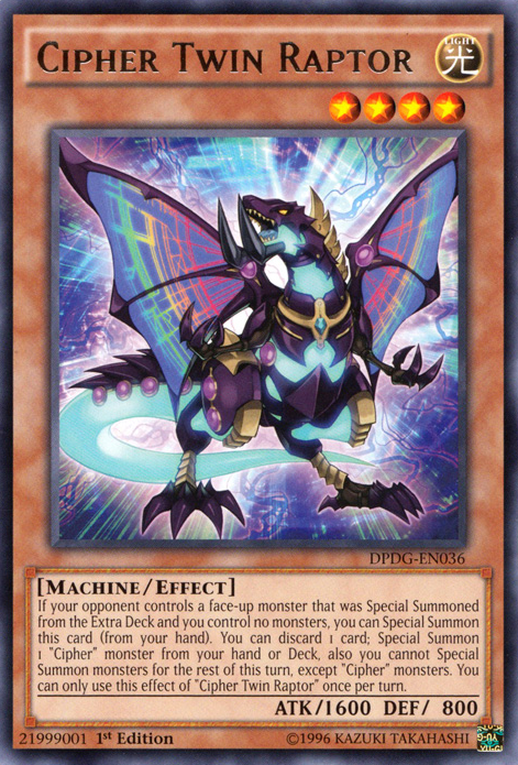 Cipher Twin Raptor [DPDG-EN036] Rare | Jomio and Rueliete's Cards and Comics