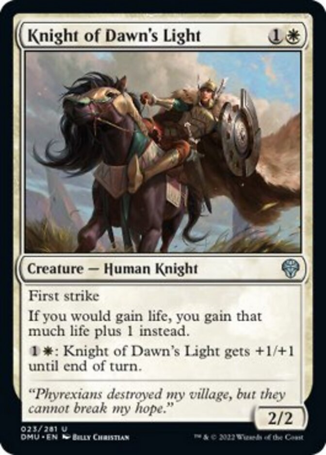 Knight of Dawn's Light [Dominaria United] | Jomio and Rueliete's Cards and Comics