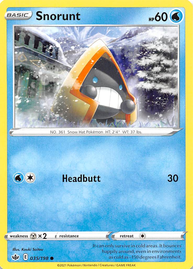 Snorunt (035/198) [Sword & Shield: Chilling Reign] | Jomio and Rueliete's Cards and Comics
